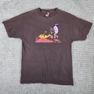 Vintage Toy Machine Bloodsucking‎ Skateboard Company Tum Yeto Brown T-Shirt Mens